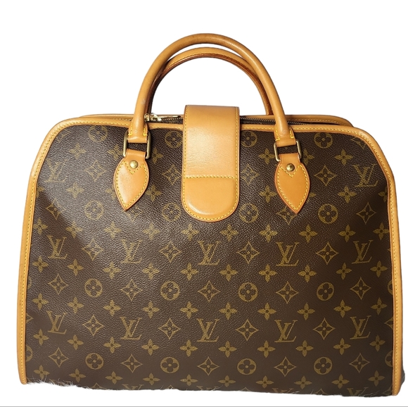 LOUIS🌻VUITTON Rivoli Business Bag Monogram Canvas 💞UNISEX💞 🌼2~Way🌼 - Picture 4 of 15